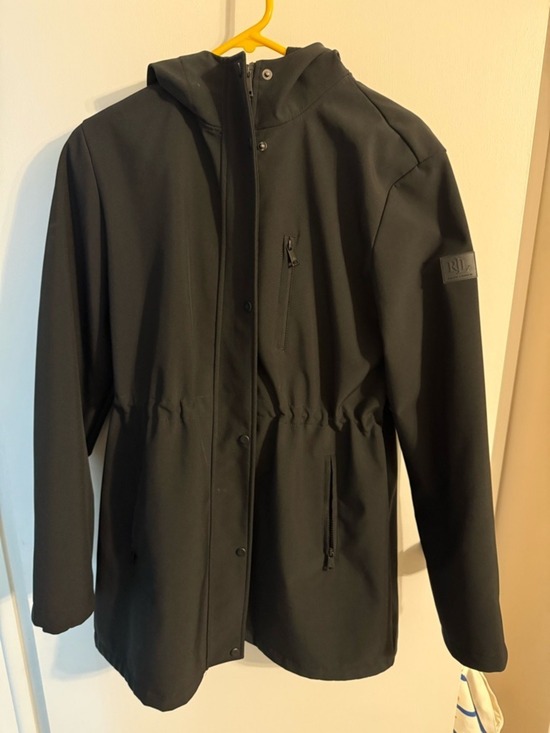 Ralph Lauren Jackets & Blazers - Ralph Lauren Black Hooded Rain Jacket Water Resistant